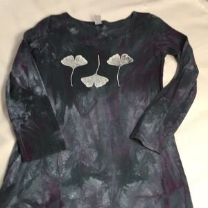tie-dye long sleeve t-shirt dress